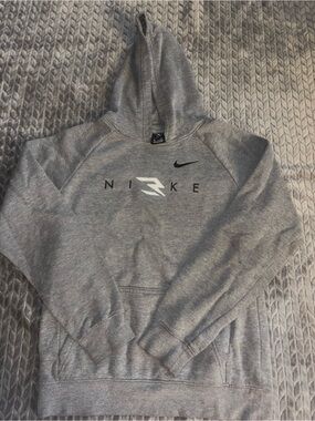 Nike Gray Pullover Hoodie Sweatshirt for Kids